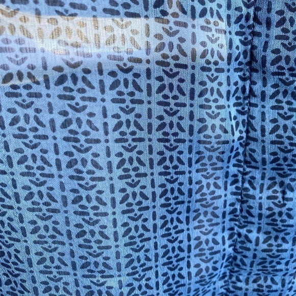 Sears Sheer button down sleeveless top size Large (12-14) - Picture 2 of 5